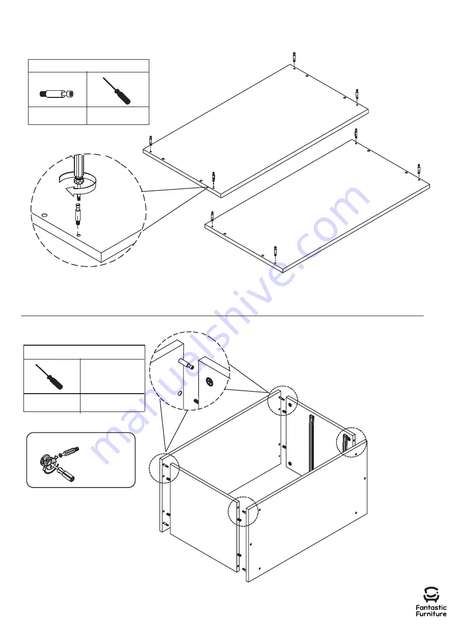 fantastic furniture Sonoma Clothes Rack 2 Drawer Manual Download Page 8