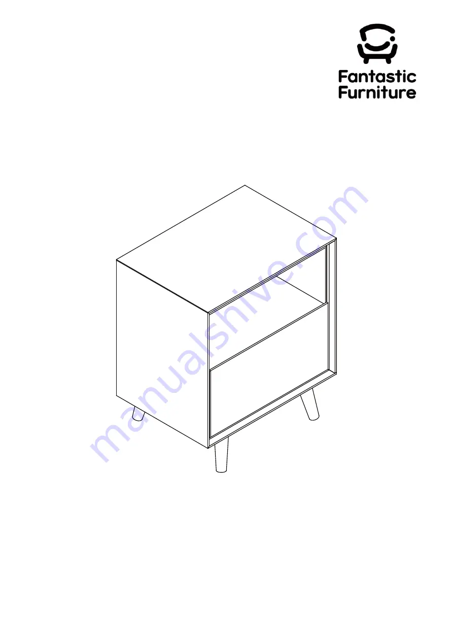 fantastic furniture STOCKHOLM LAMP TABLE Manual Download Page 1