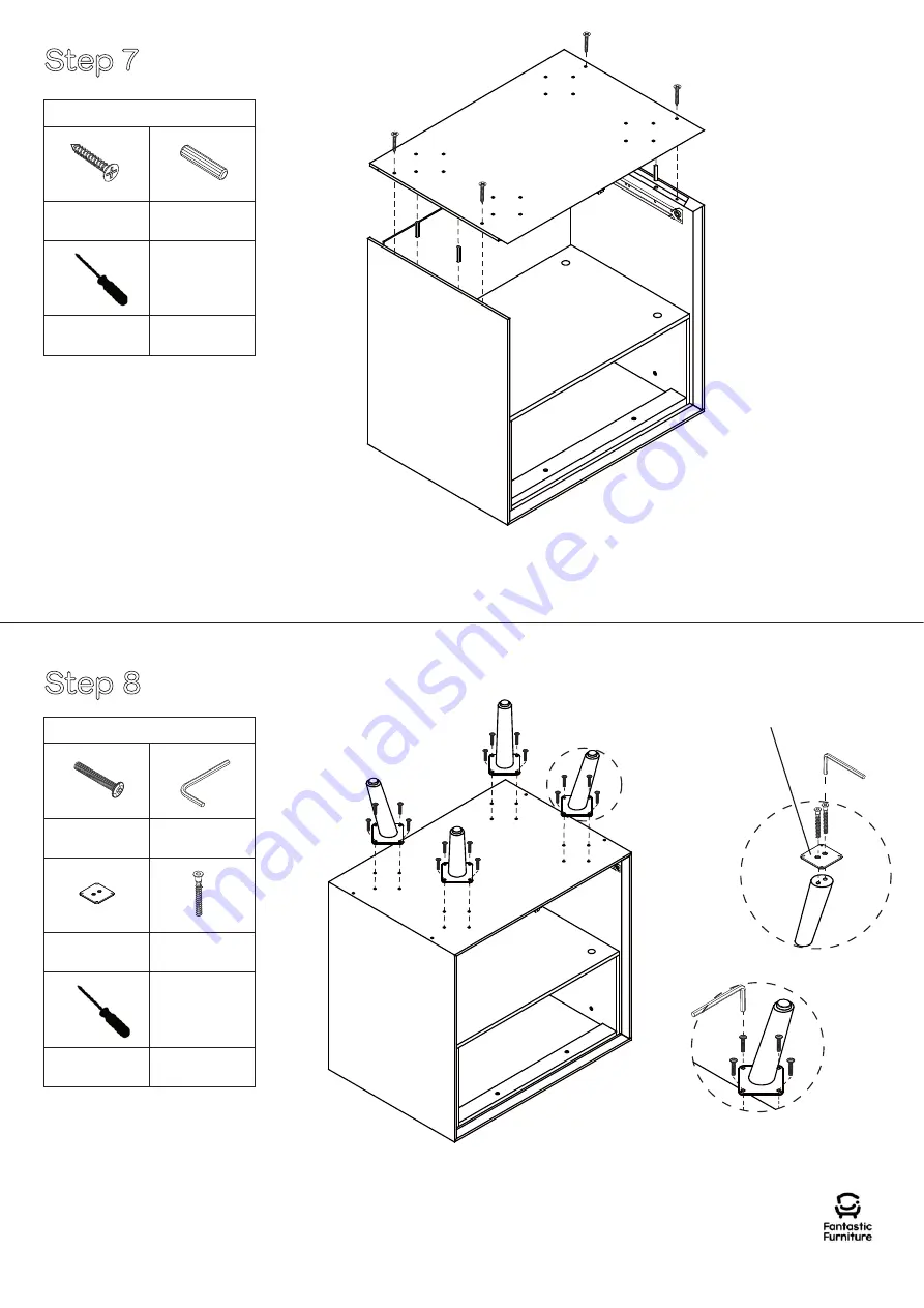 fantastic furniture STOCKHOLM LAMP TABLE Manual Download Page 8