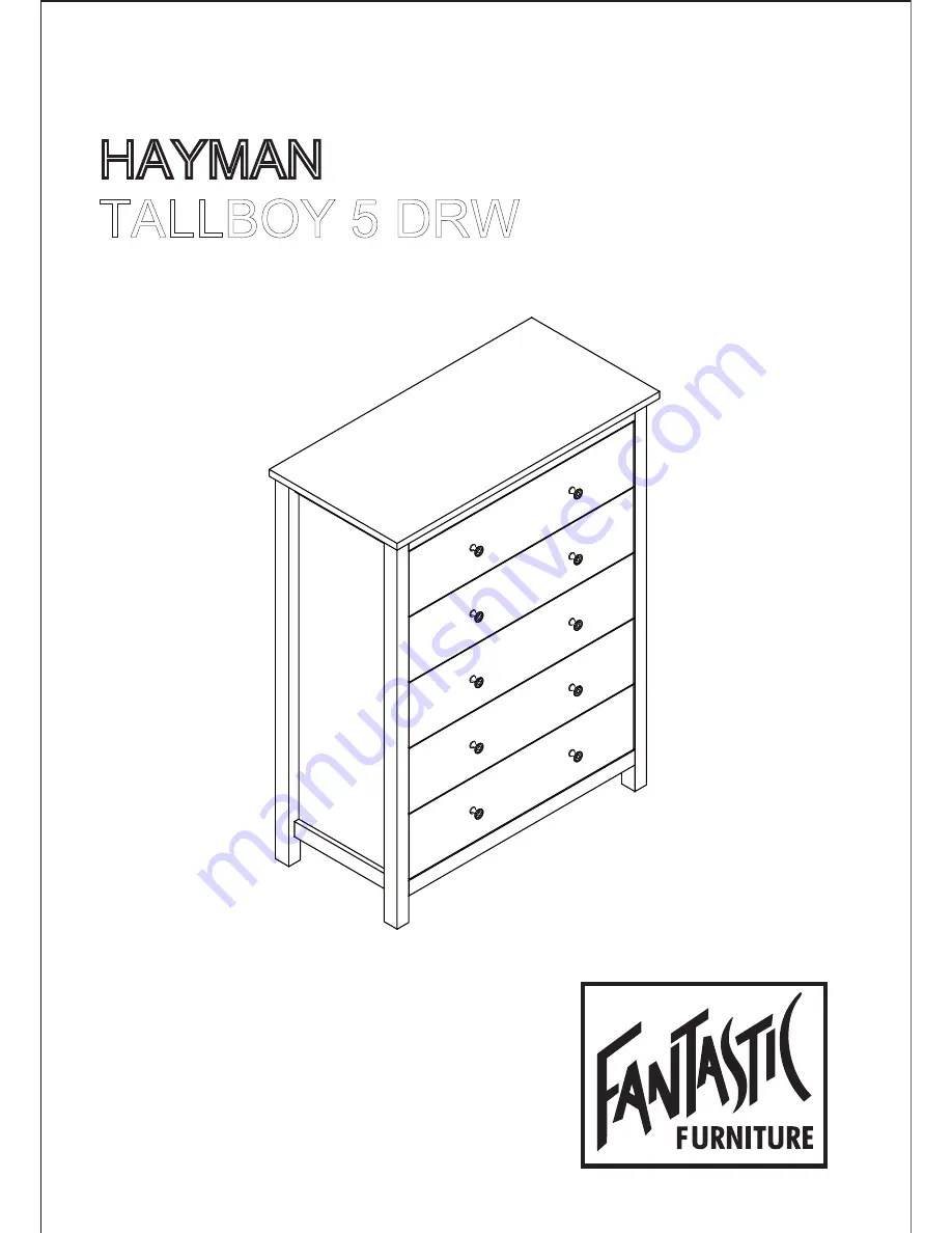 fantastic furniture TALLBOY 5 DRW Скачать руководство пользователя страница 1