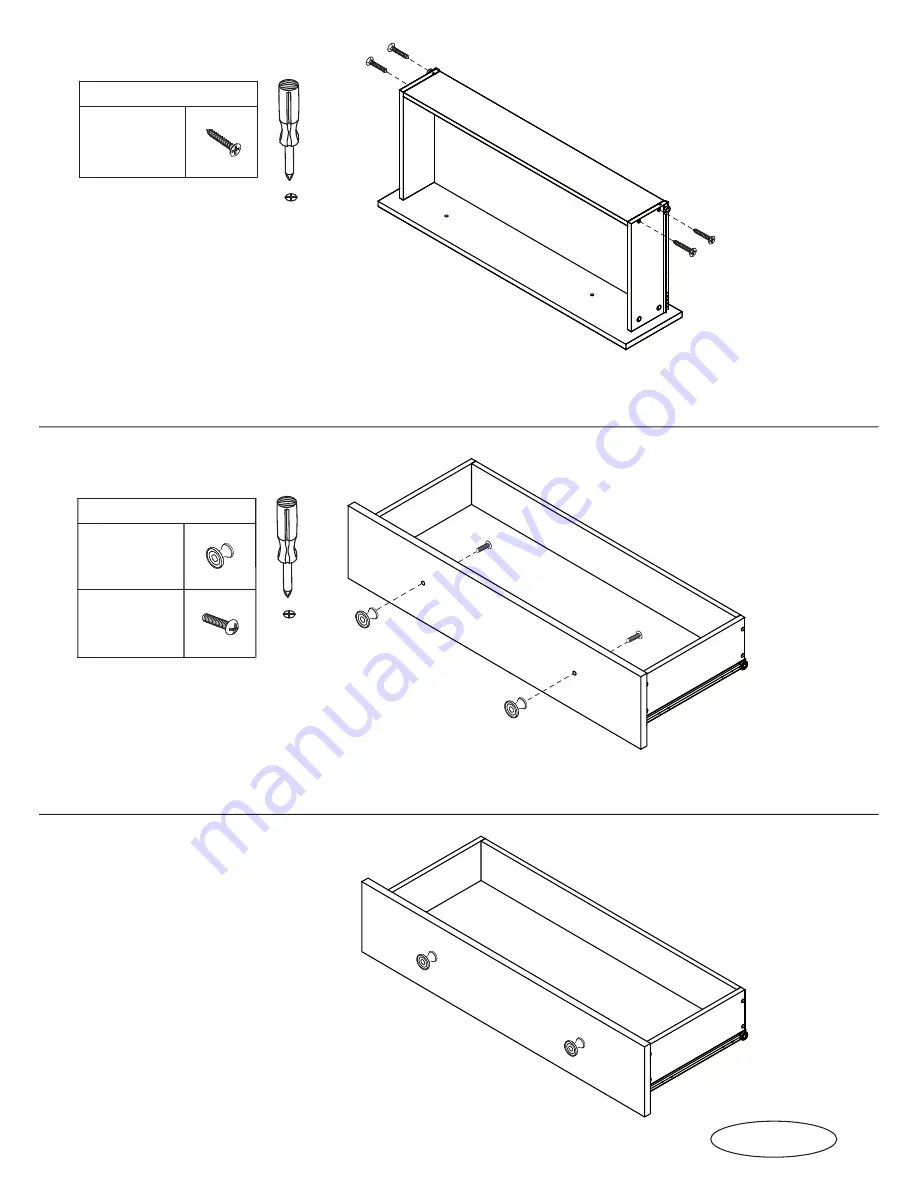 fantastic furniture TALLBOY 5 DRW Assembly Instructions Manual Download Page 10