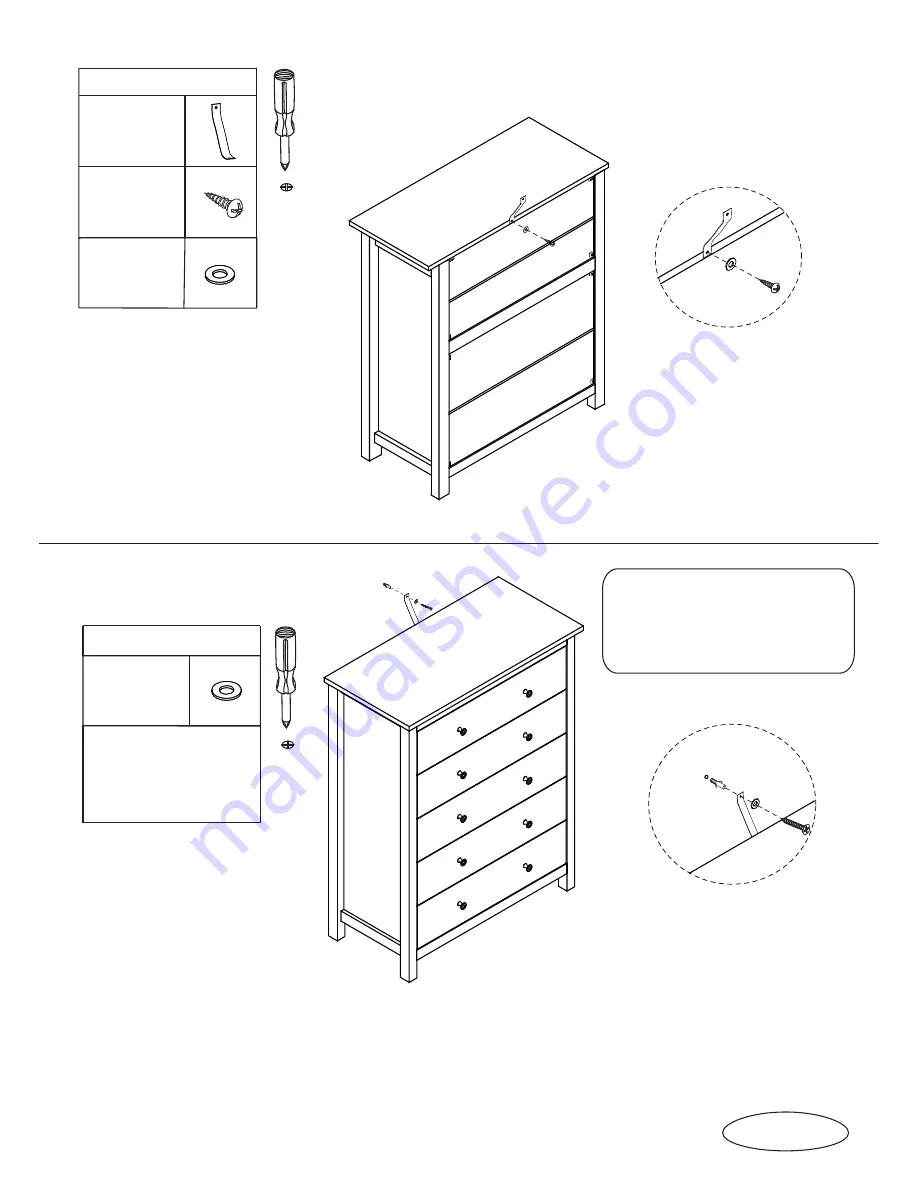 fantastic furniture TALLBOY 5 DRW Скачать руководство пользователя страница 12