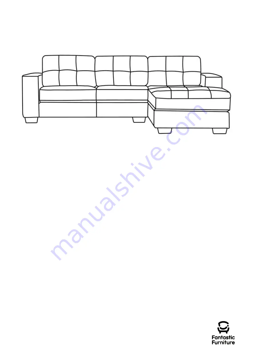 fantastic furniture Tivoli Chaise 3 Seater Manual Download Page 10