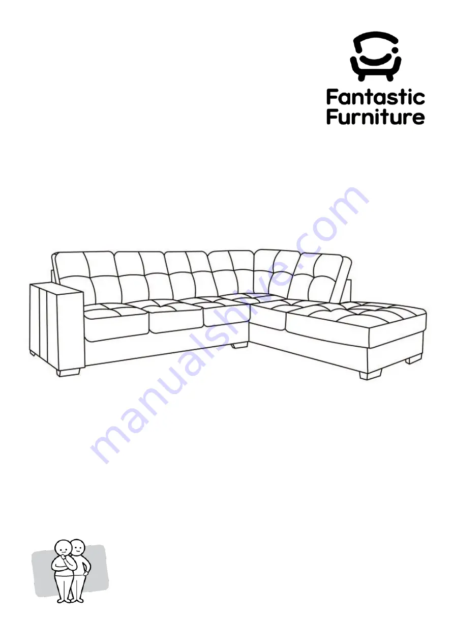 fantastic furniture Tivoli Modular Chaise RAF Скачать руководство пользователя страница 1