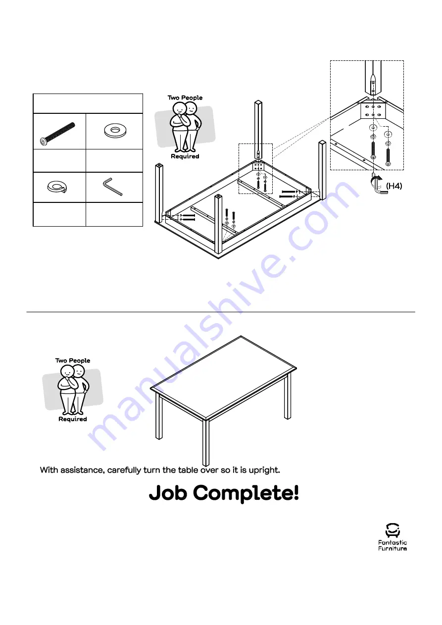 fantastic furniture Torkay Table D6 Скачать руководство пользователя страница 5