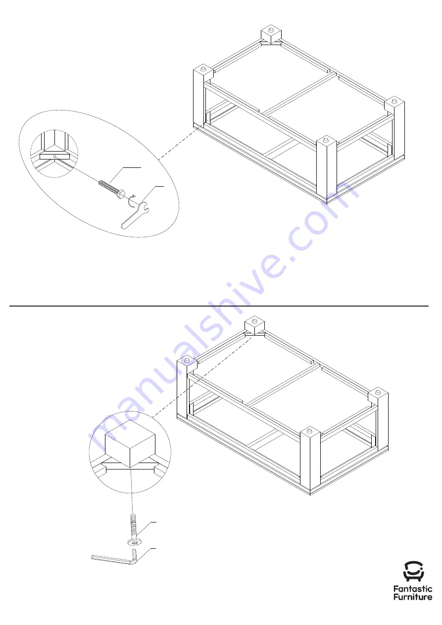 fantastic furniture Toronto Cofee Table Rectangle Quick Start Manual Download Page 7