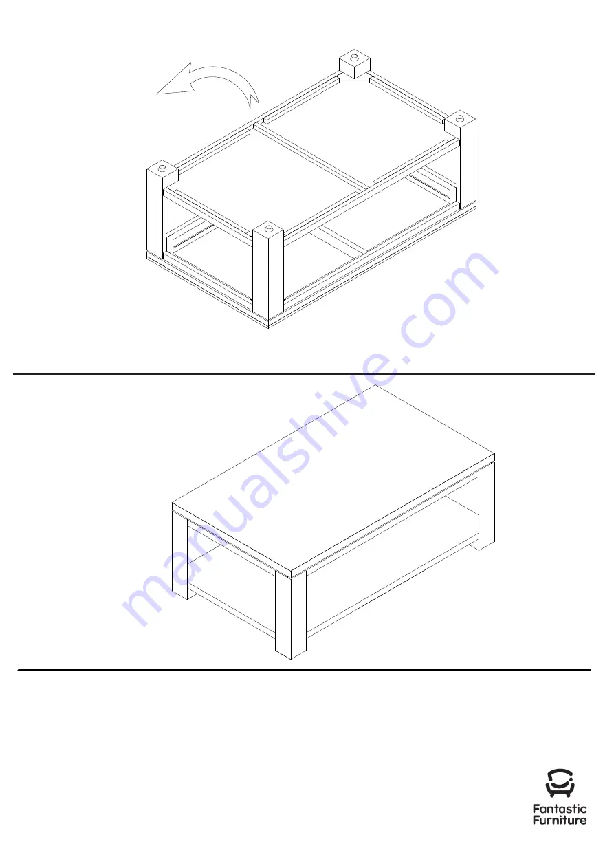 fantastic furniture Toronto Cofee Table Rectangle Quick Start Manual Download Page 8