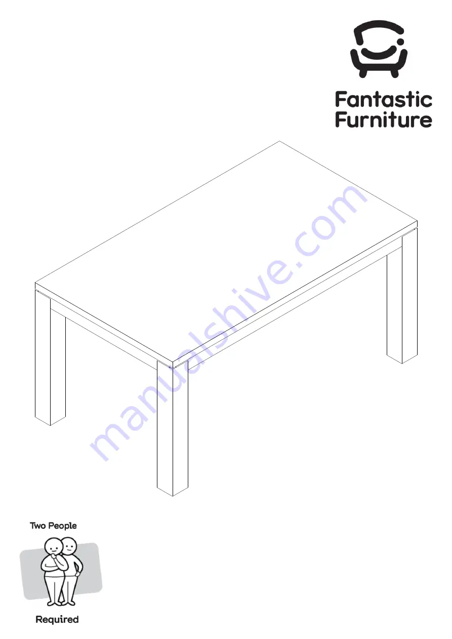 fantastic furniture Toronto Dining Table D6 Скачать руководство пользователя страница 1