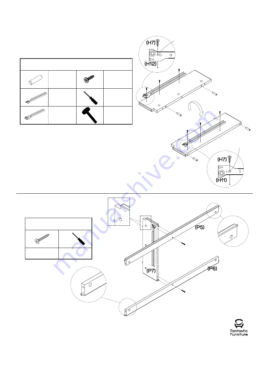 fantastic furniture Toronto Hall Table 2 Drawer Скачать руководство пользователя страница 7