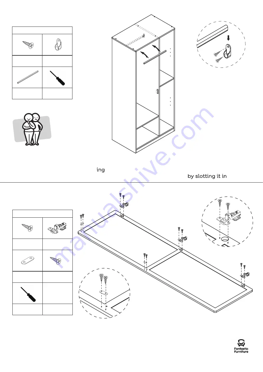 fantastic furniture Twilight Robe Assembly Instructions Manual Download Page 10