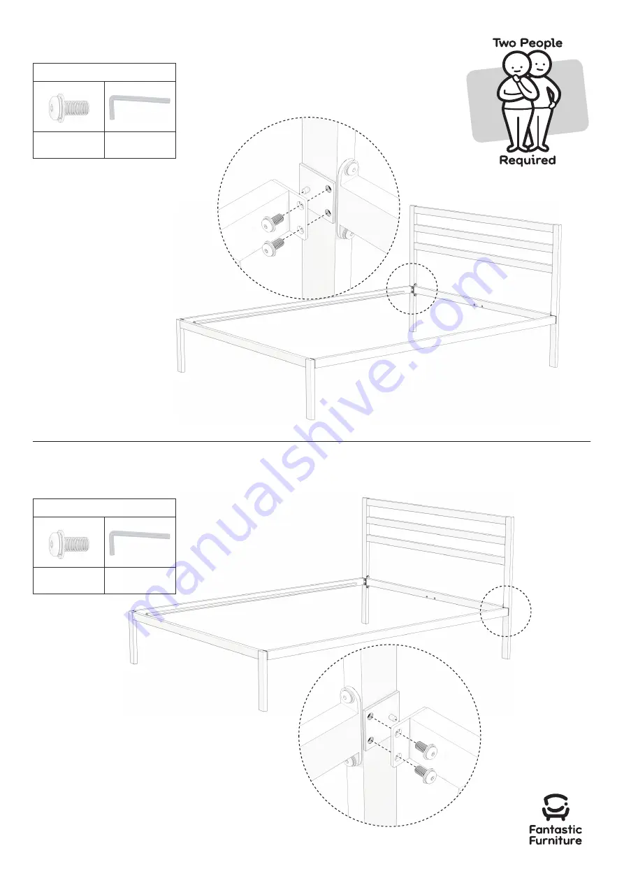 fantastic furniture Vane Bed White Manual Download Page 7