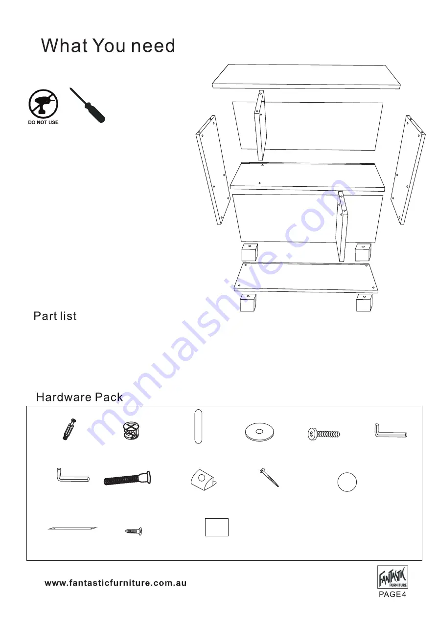 fantastic furniture VERONA LOWLINE Скачать руководство пользователя страница 4