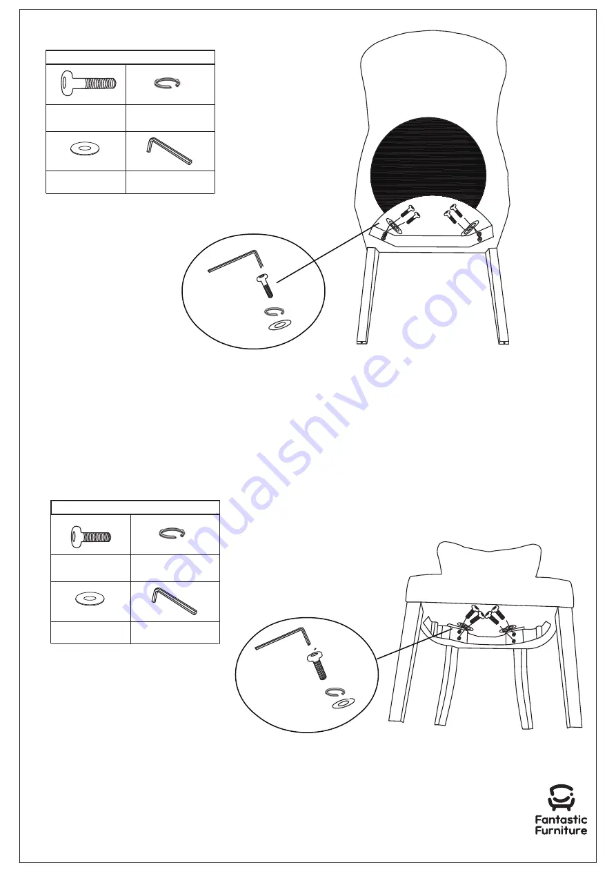 fantastic furniture WINDSOR Chair 1 STR Скачать руководство пользователя страница 5