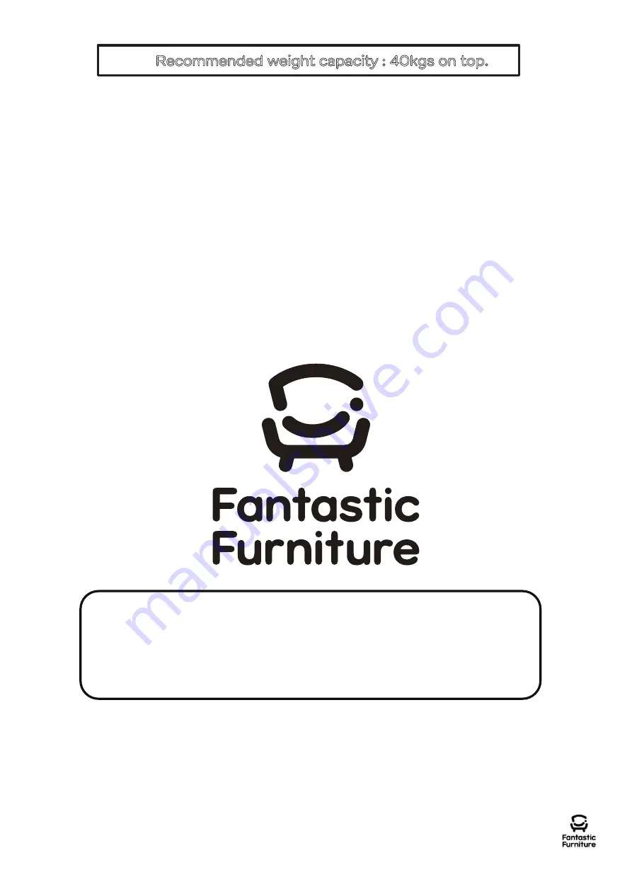 fantastic furniture Yarra Bedside With USB HUB Manual Download Page 2