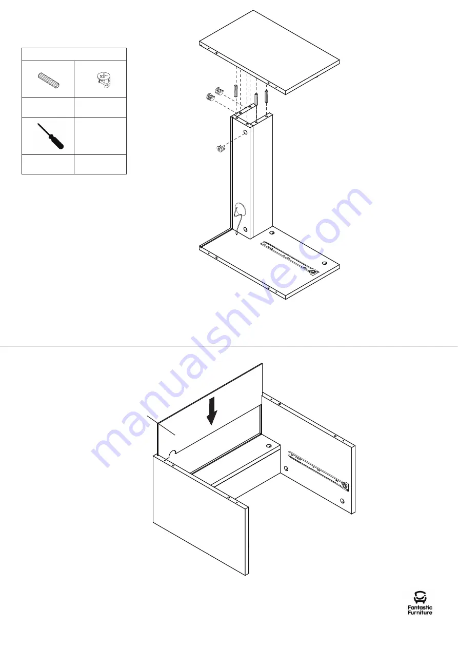 fantastic furniture Yarra Bedside With USB HUB Скачать руководство пользователя страница 8