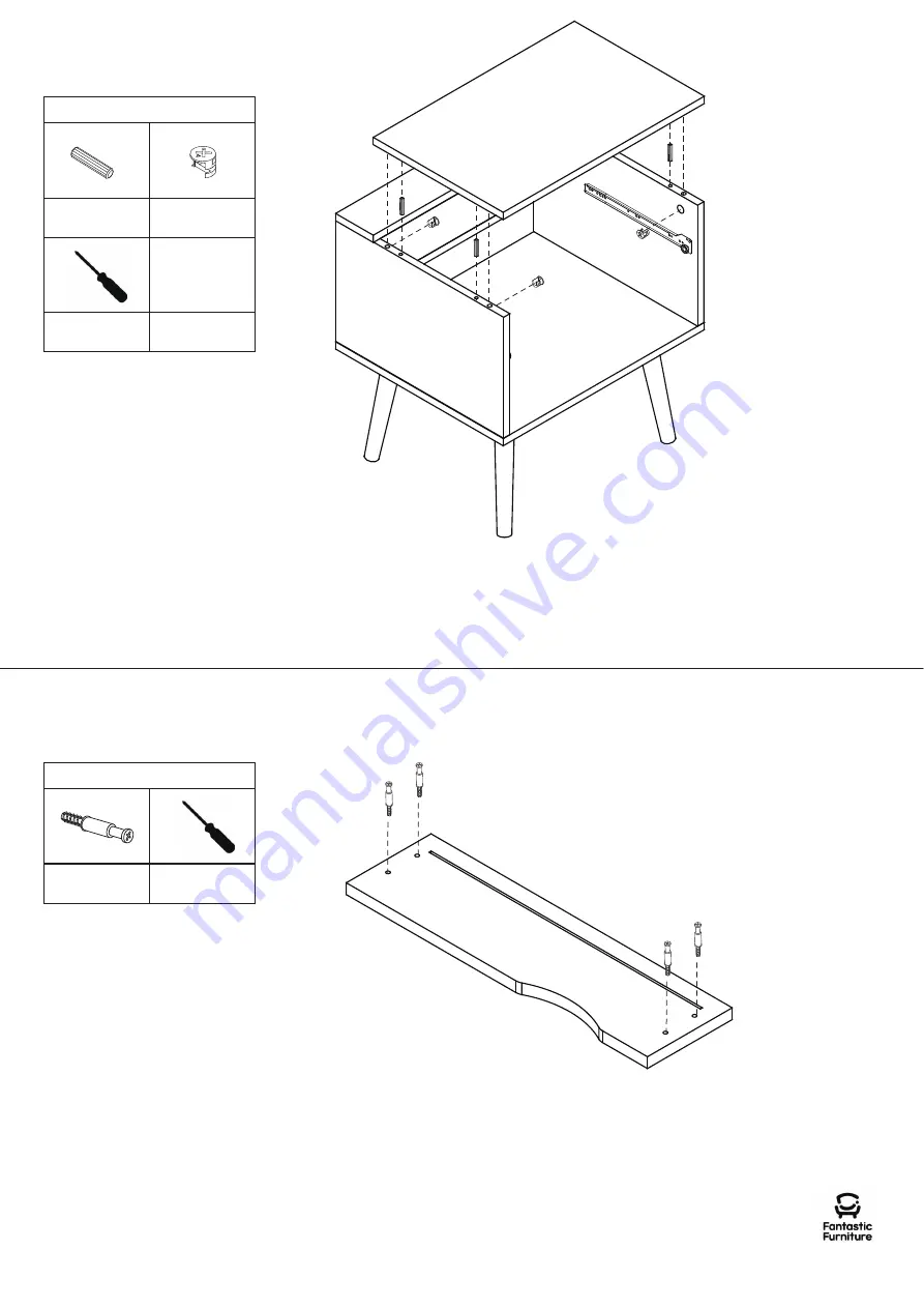 fantastic furniture Yarra Bedside With USB HUB Скачать руководство пользователя страница 11