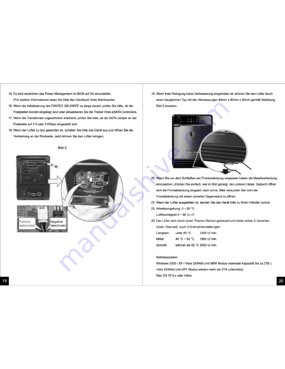 Fantec QB-35RFE User Manual Download Page 12