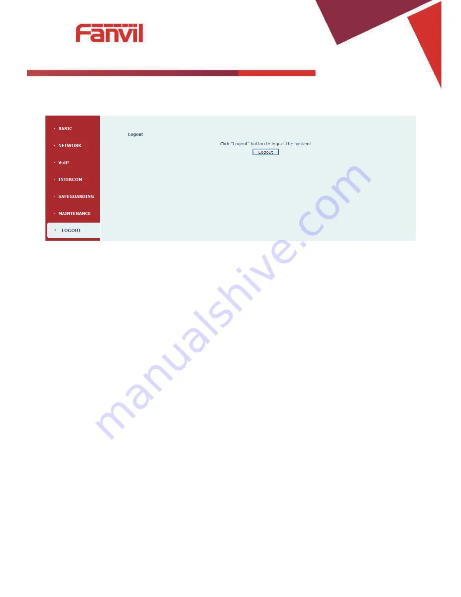 Fanvil i18 User Manual Download Page 40