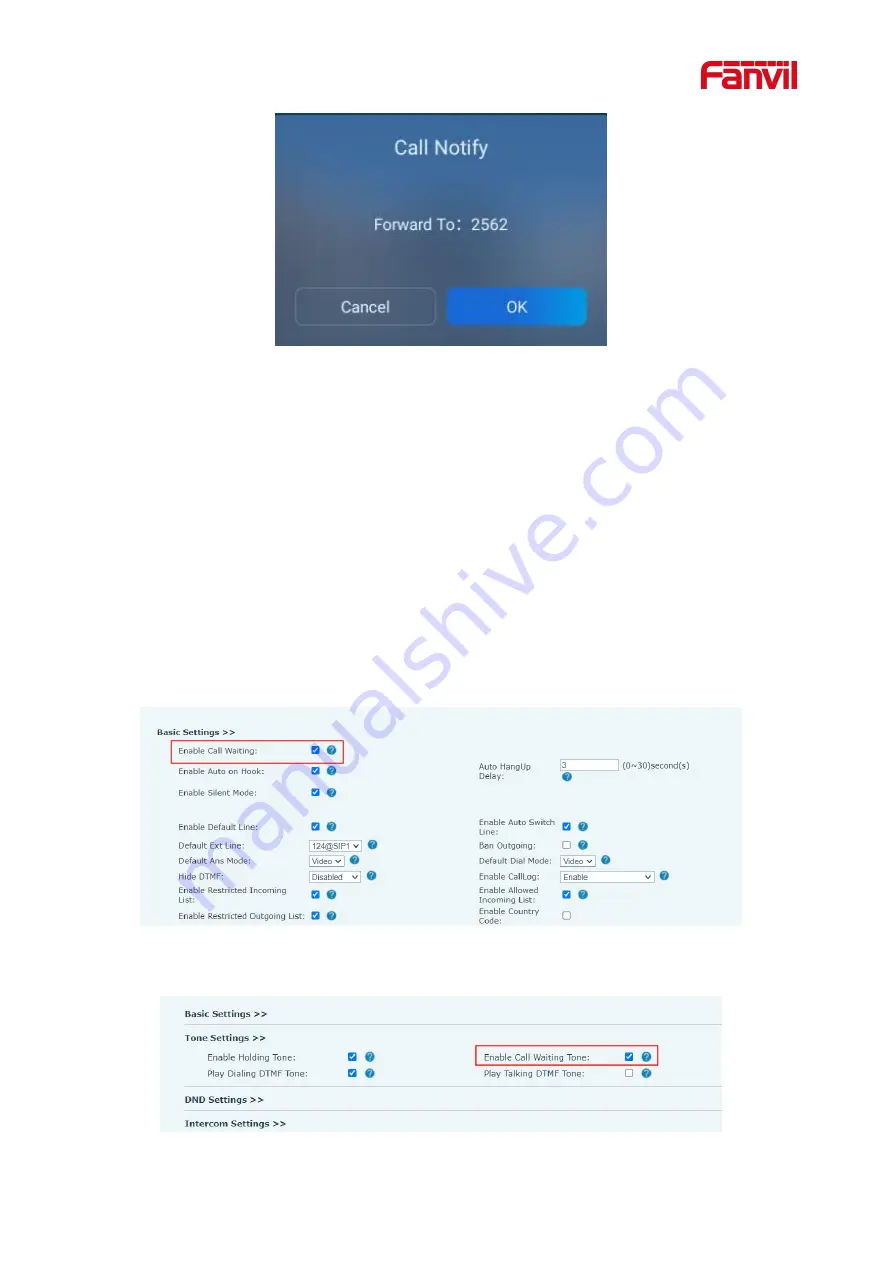 Fanvil i55A User Manual Download Page 54