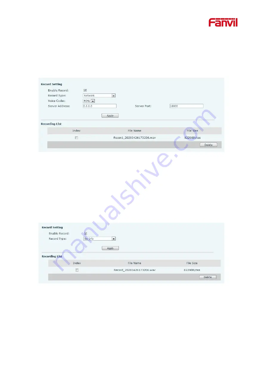 Fanvil i55A User Manual Download Page 65