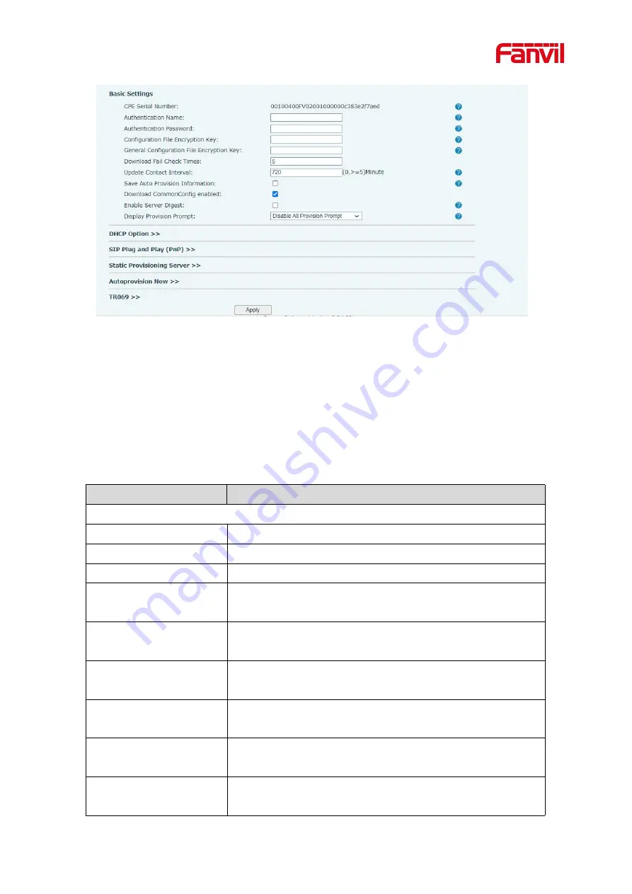 Fanvil i55A User Manual Download Page 86