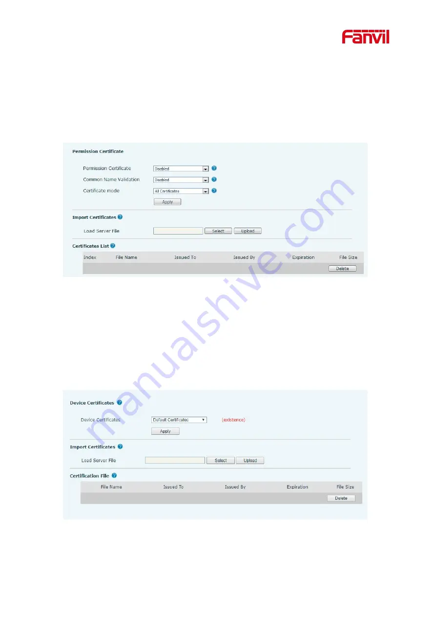 Fanvil i55A User Manual Download Page 118