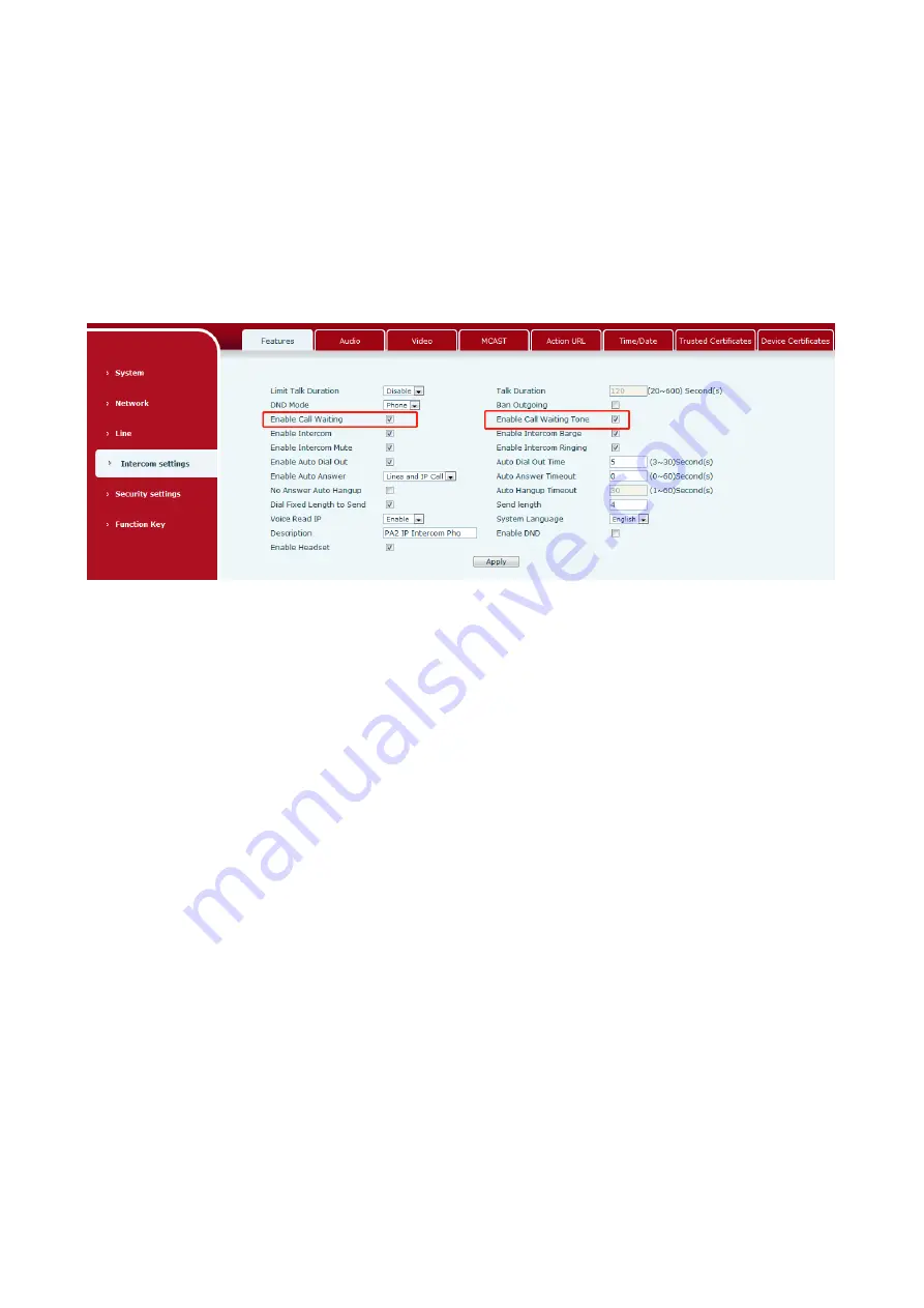 Fanvil PA2 User Manual Download Page 19