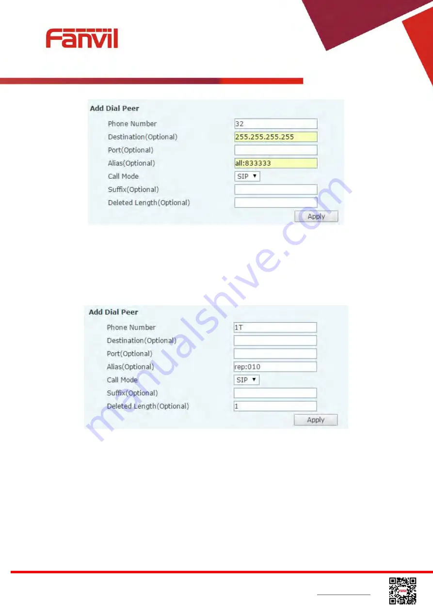 Fanvil X3G User Manual Download Page 64