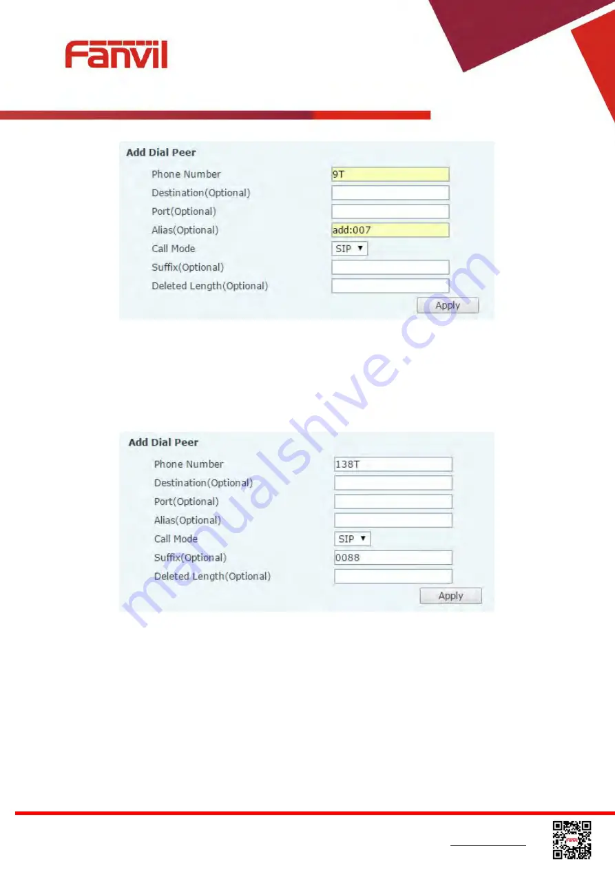 Fanvil X3G User Manual Download Page 65