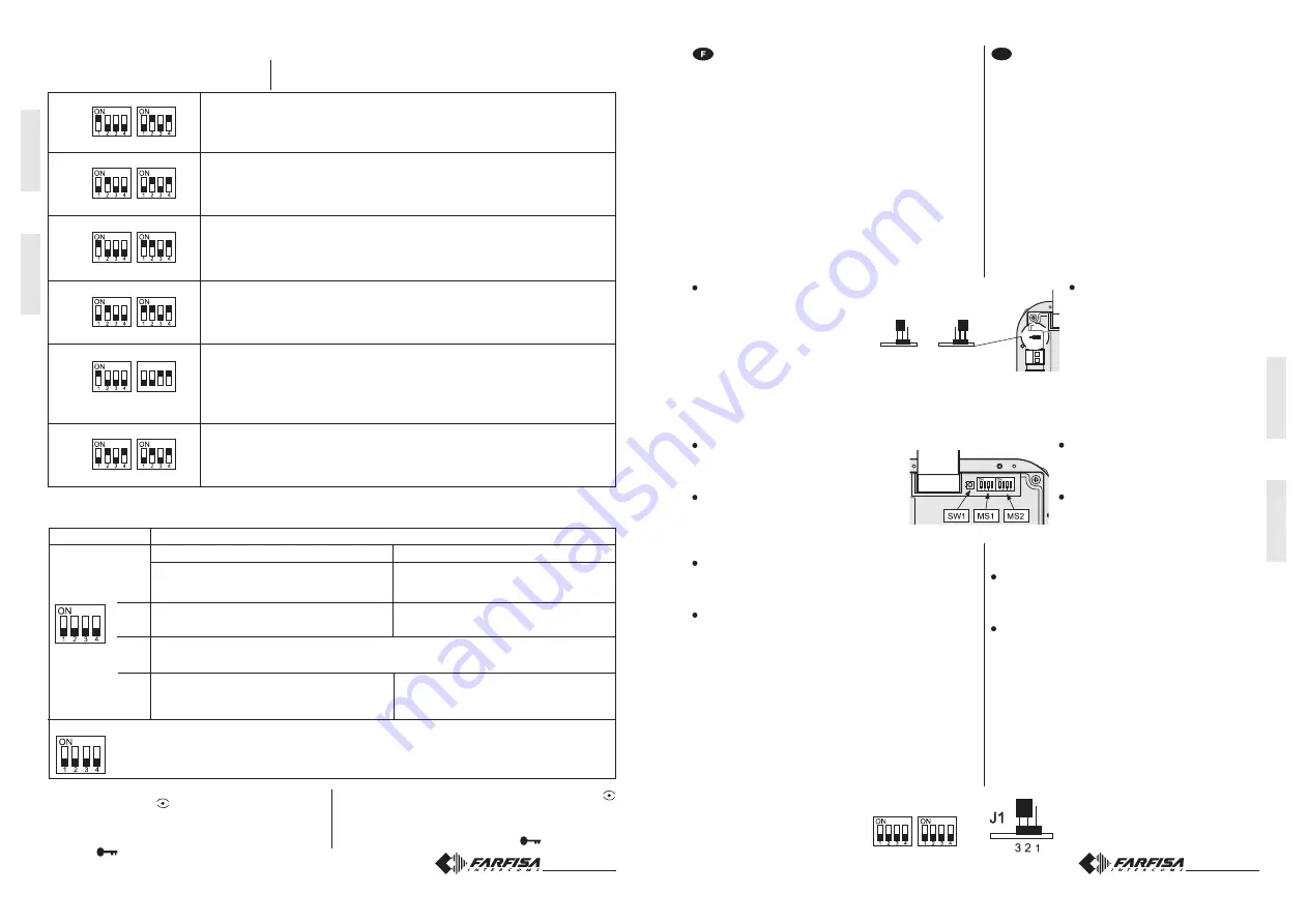 FARFISA INTERCOMS CD2131MAS Manual Download Page 11