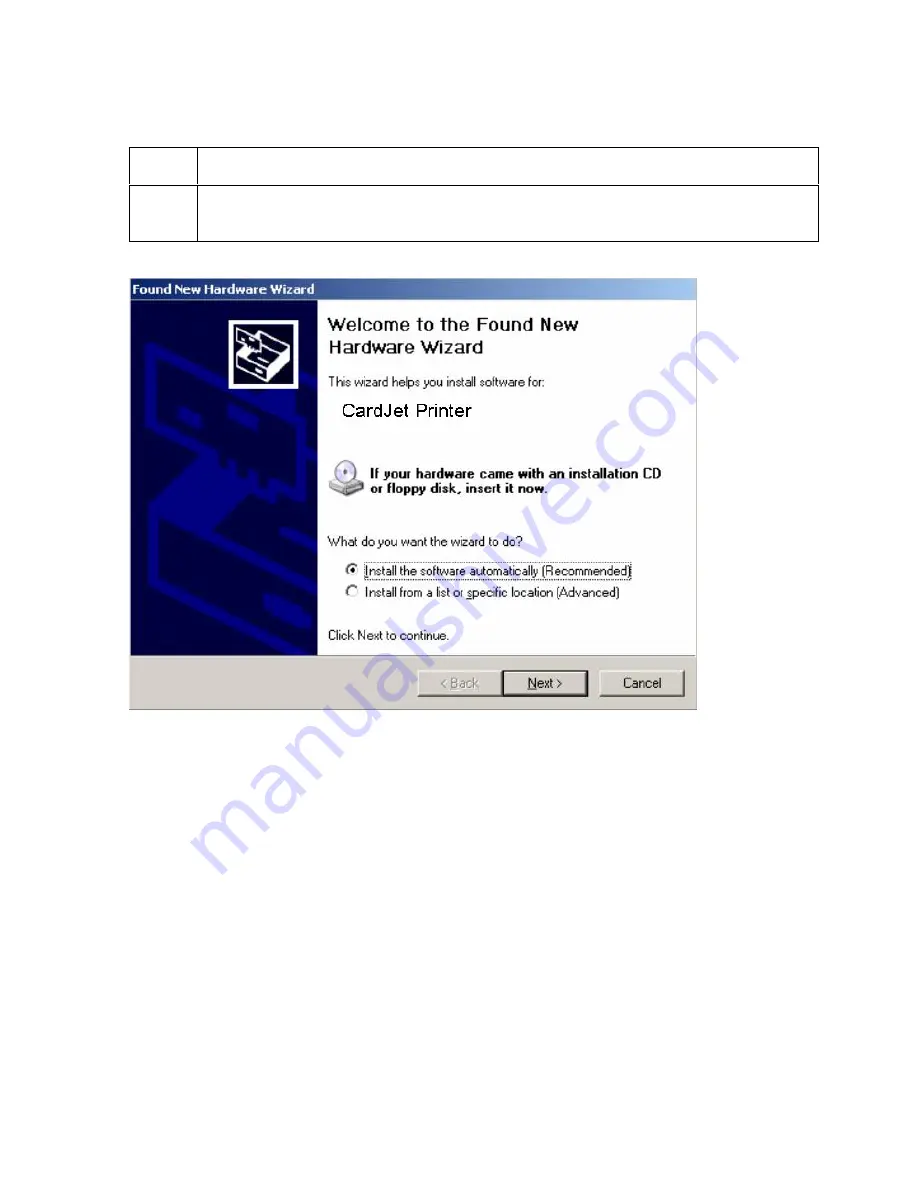 FARGO electronics CardJet 410 User Manual Download Page 125