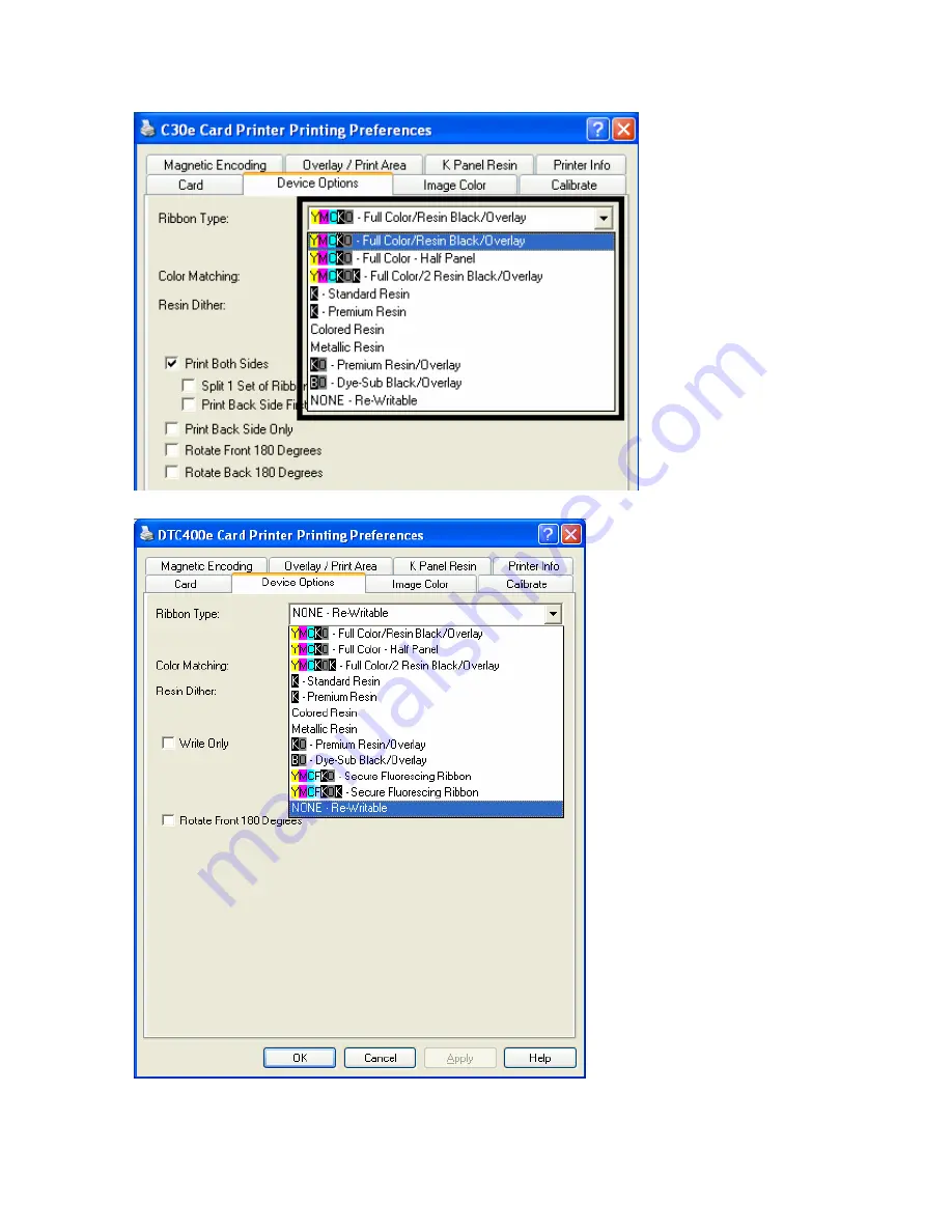 FARGO electronics DTC400e User Manual Download Page 138