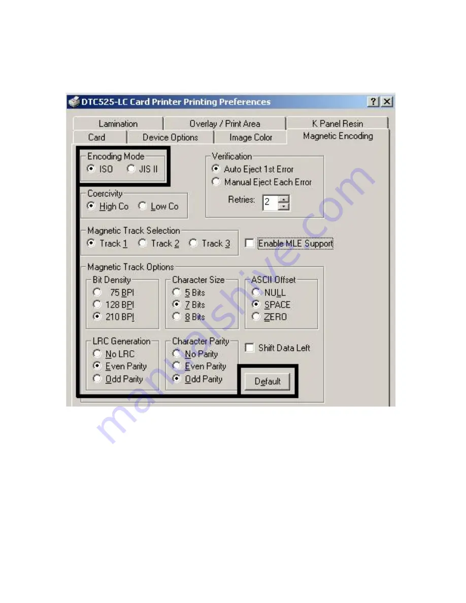 FARGO electronics DTC510 User Manual Download Page 184