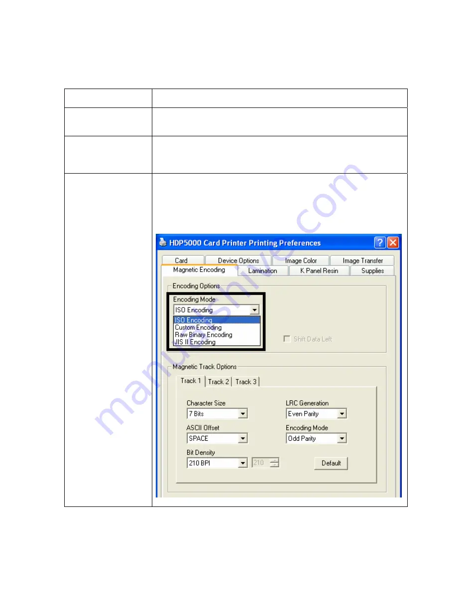 FARGO electronics HDP5000 dual-side User Manual Download Page 266