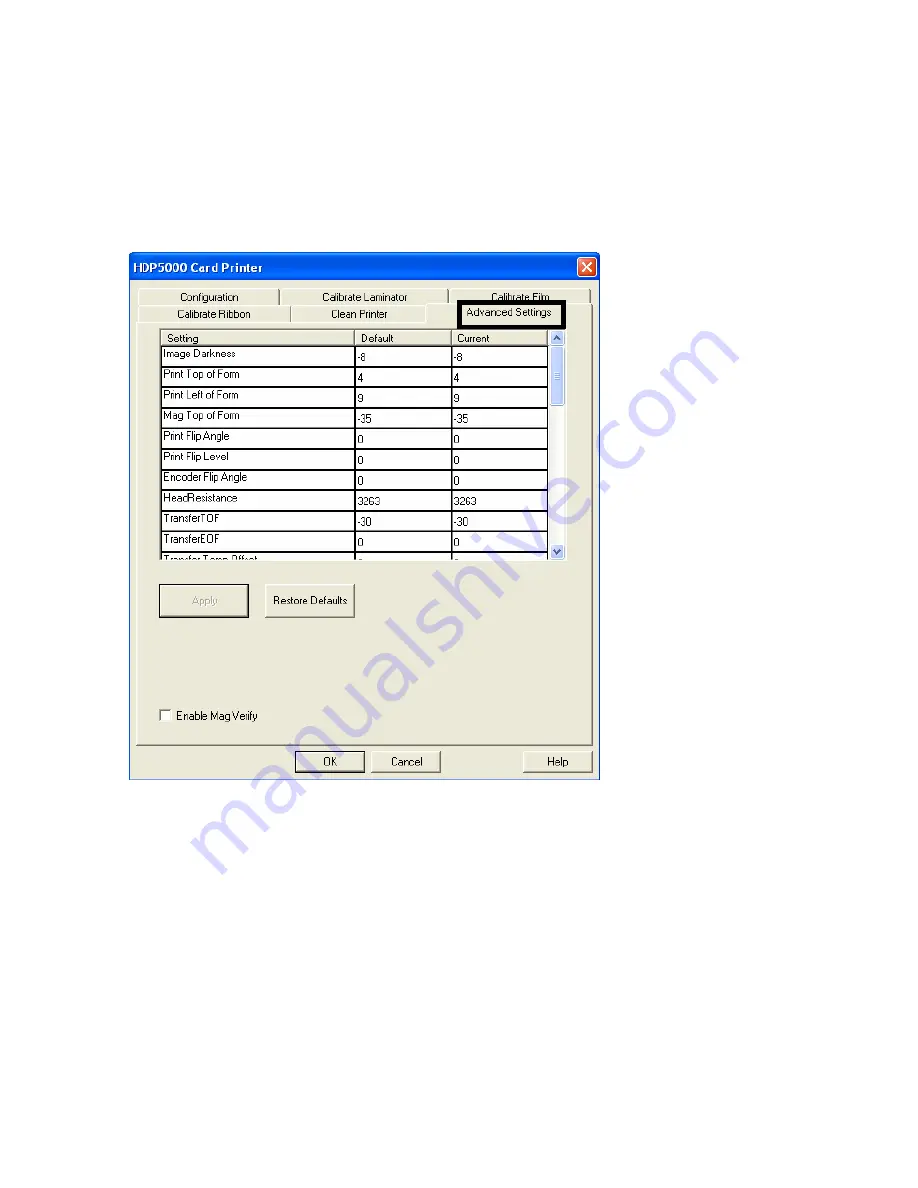 FARGO electronics HDP5000 dual-side Скачать руководство пользователя страница 322