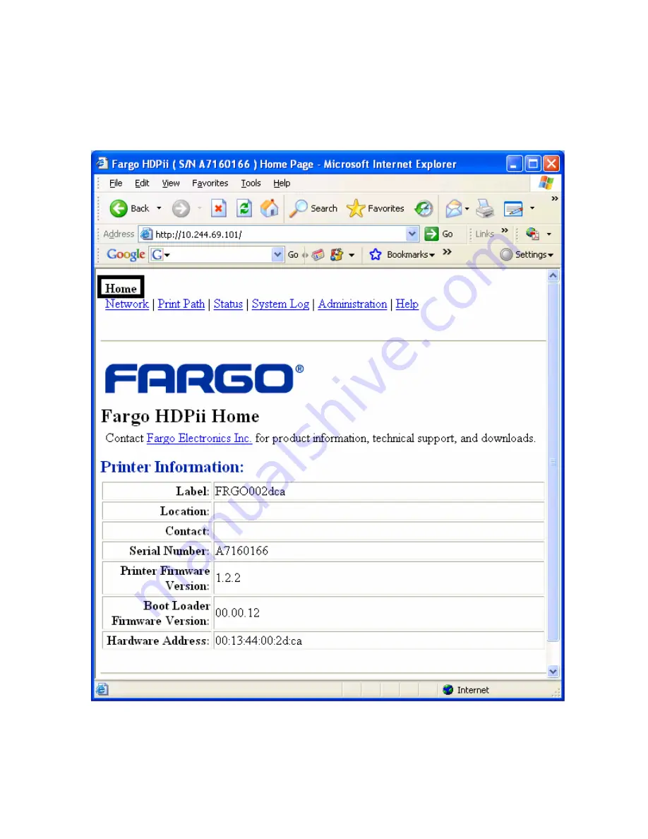 FARGO electronics HDPii Скачать руководство пользователя страница 127