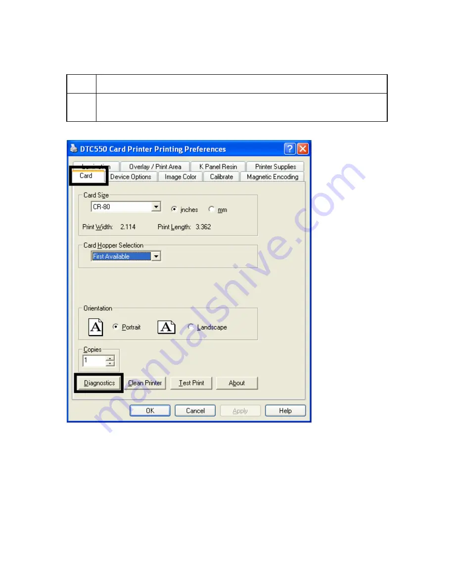 Fargo DTC550 User Manual Download Page 187