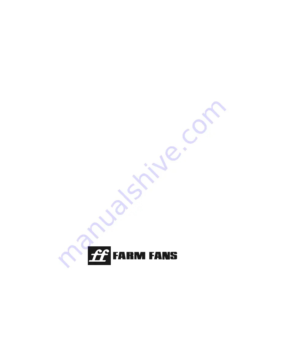 Farm Fans C2100A Series Installation And Operation Instructions Manual Download Page 62