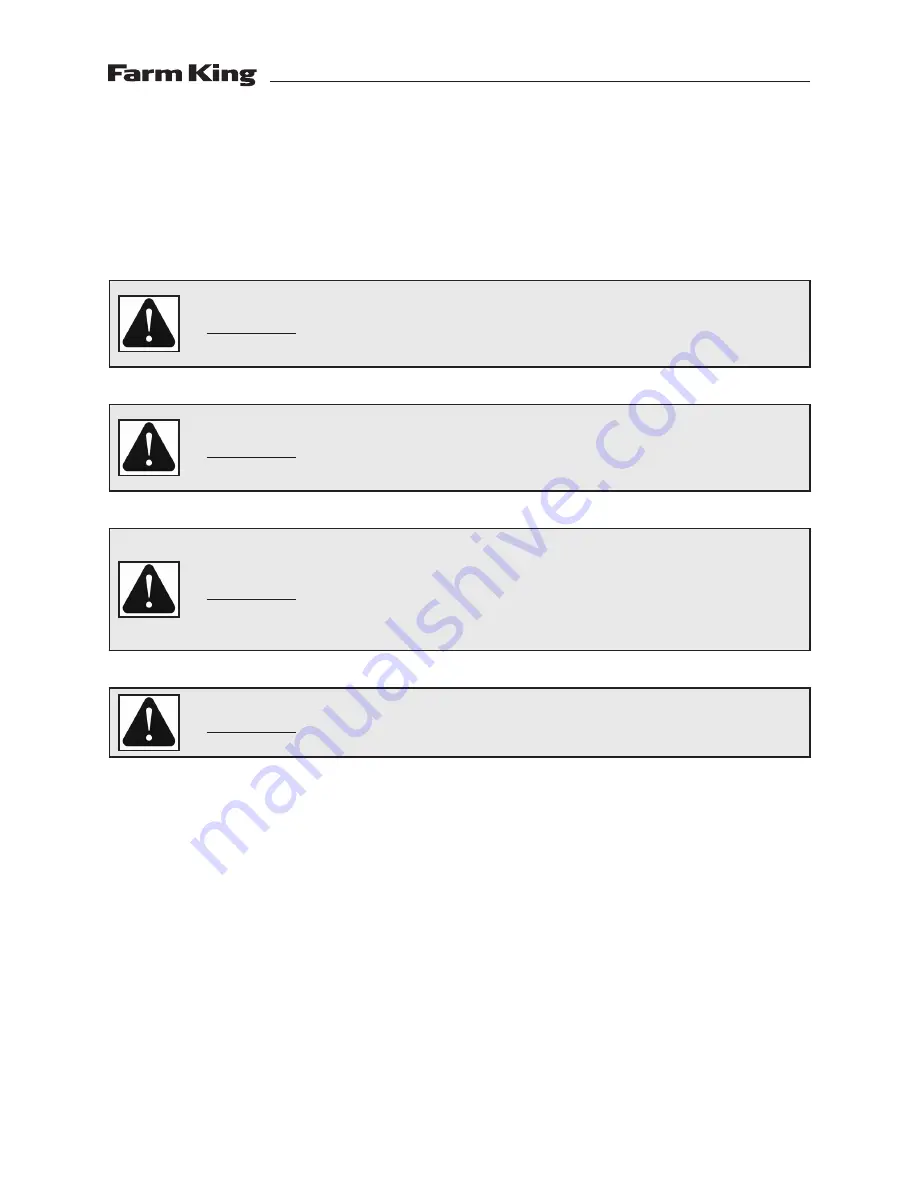 Farm King 1266 Operator And Parts Manual Download Page 7