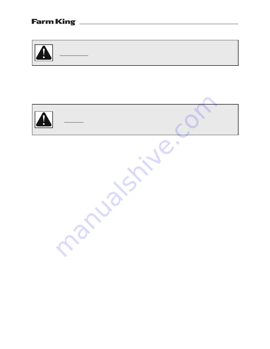 Farm King 1266 Operator And Parts Manual Download Page 13