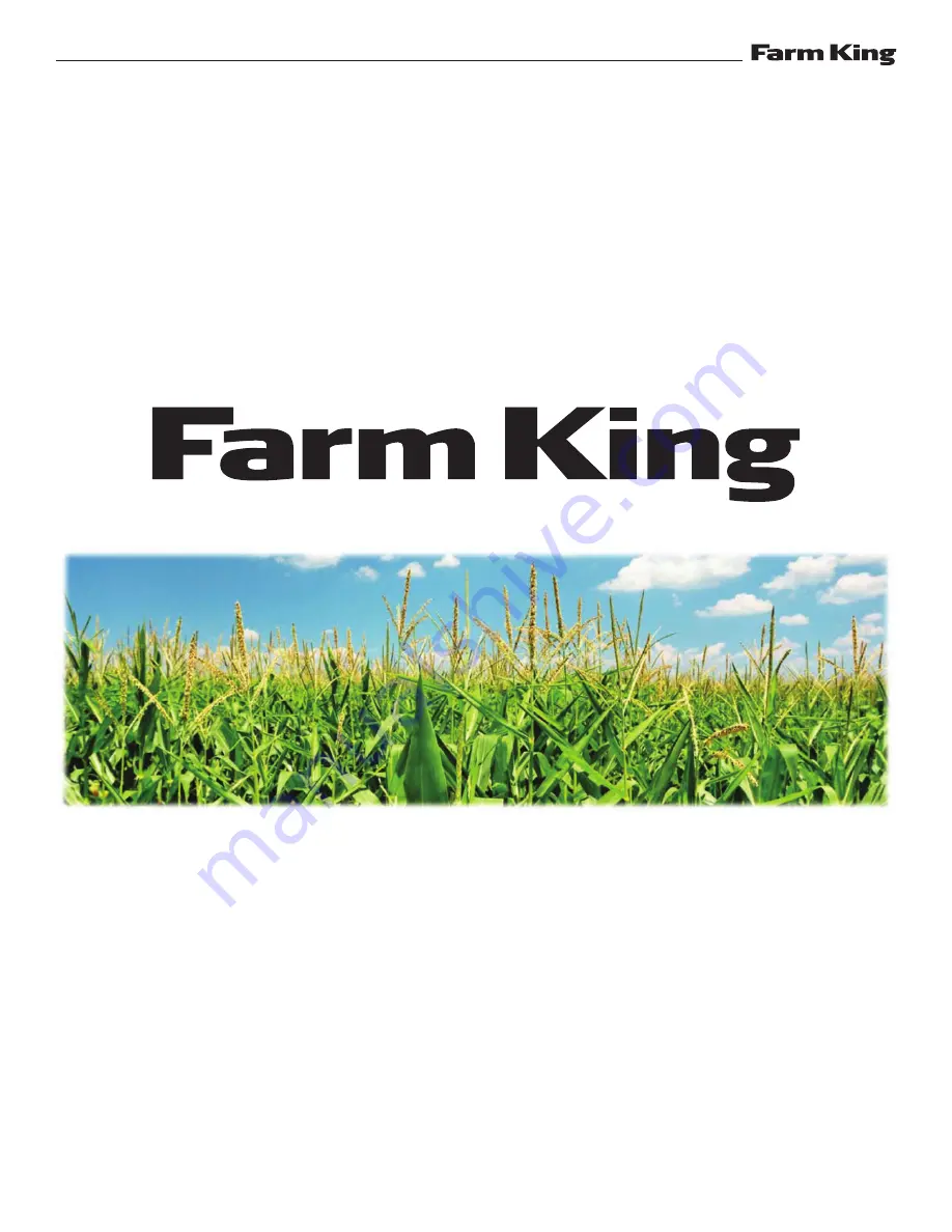 Farm King 1342 Operator And Parts Manual Download Page 14