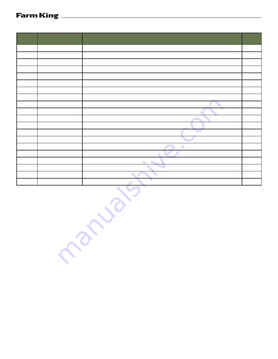 Farm King 1342 Operator And Parts Manual Download Page 171