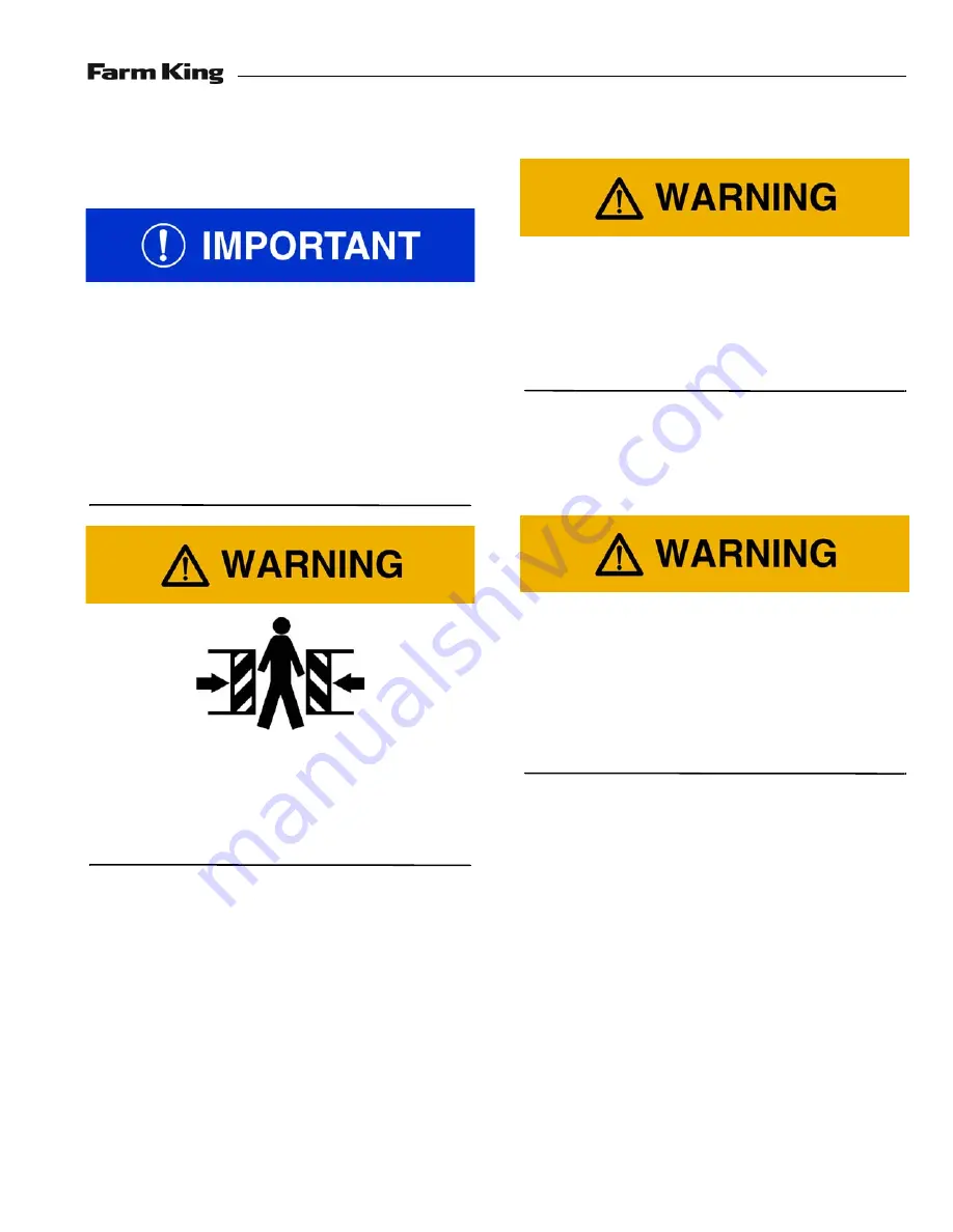 Farm King 1460 Operator And Parts Manual Download Page 29