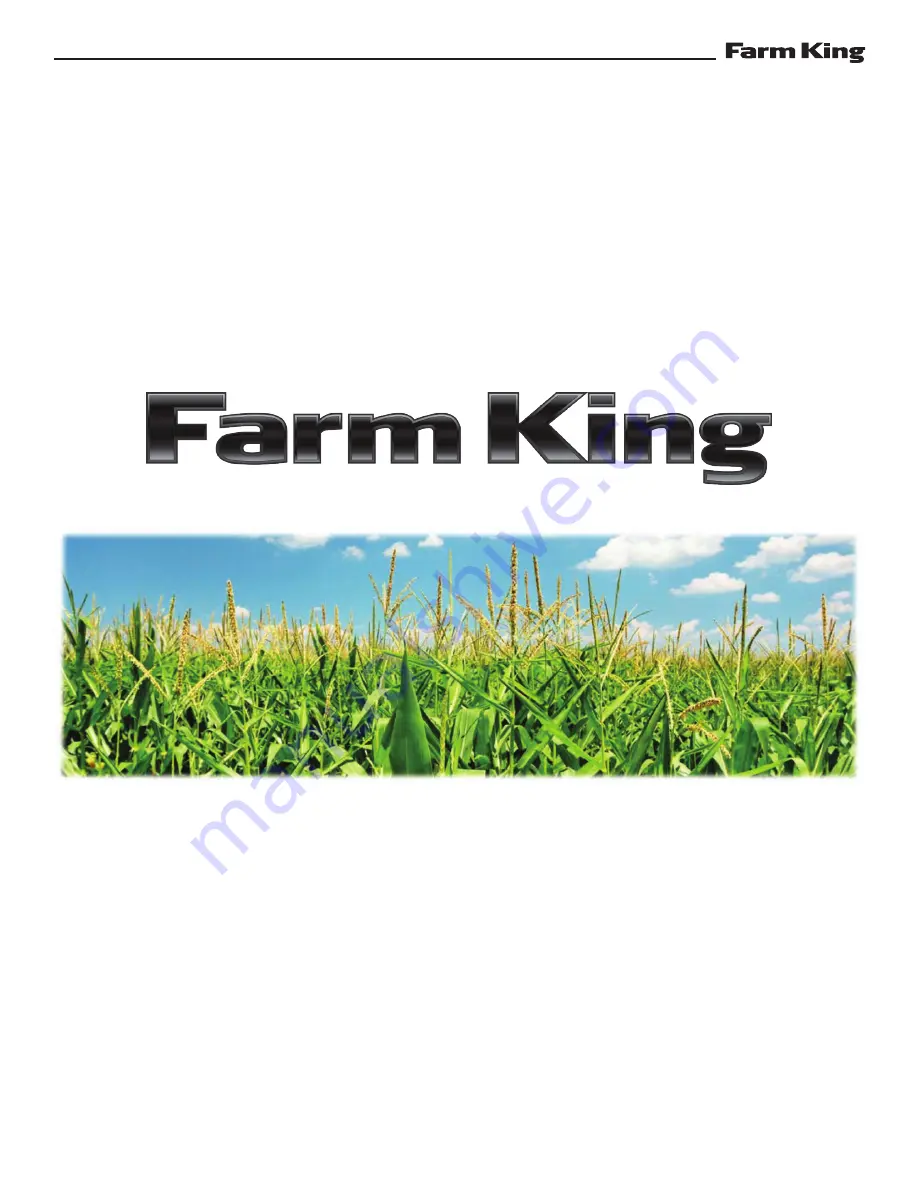 Farm King 482 Operator And Parts Manual Download Page 8