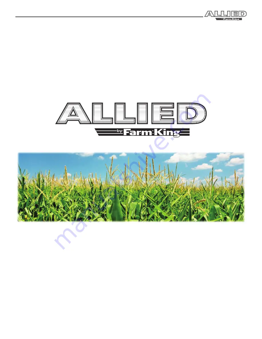 Farm King Allied 80 Series Operator And Parts Manual Download Page 32