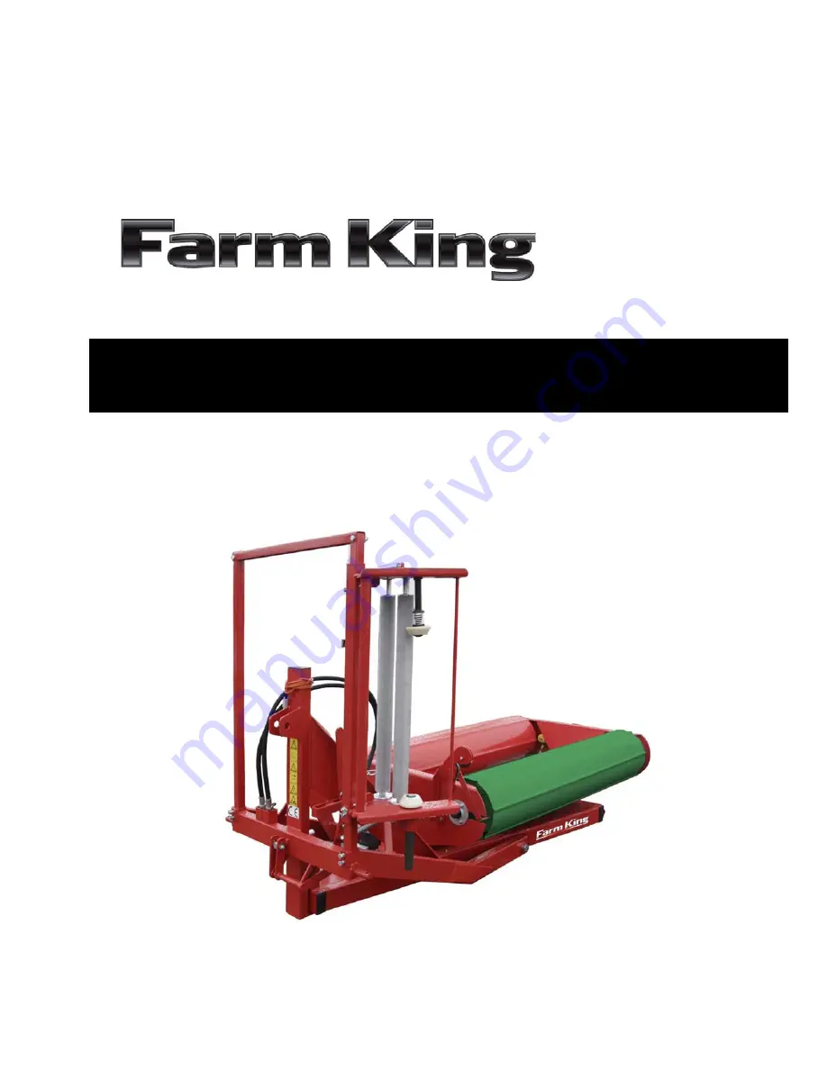 Farm King BW150 Operator And Parts Manual Download Page 1