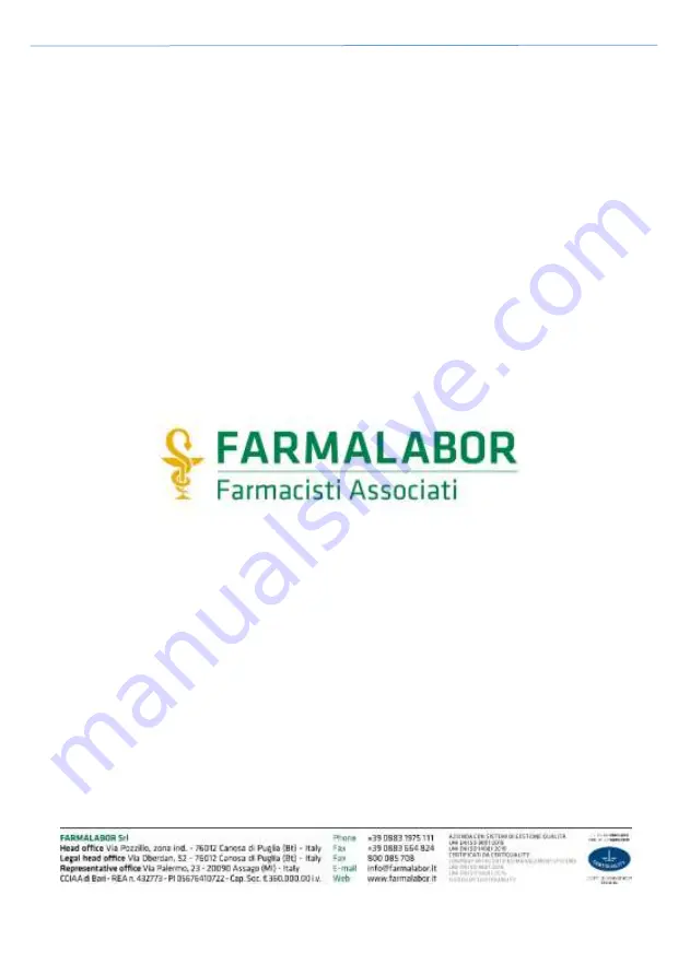 FARMALABOR TOP BLISTER Use And Maintenance Manual Download Page 44