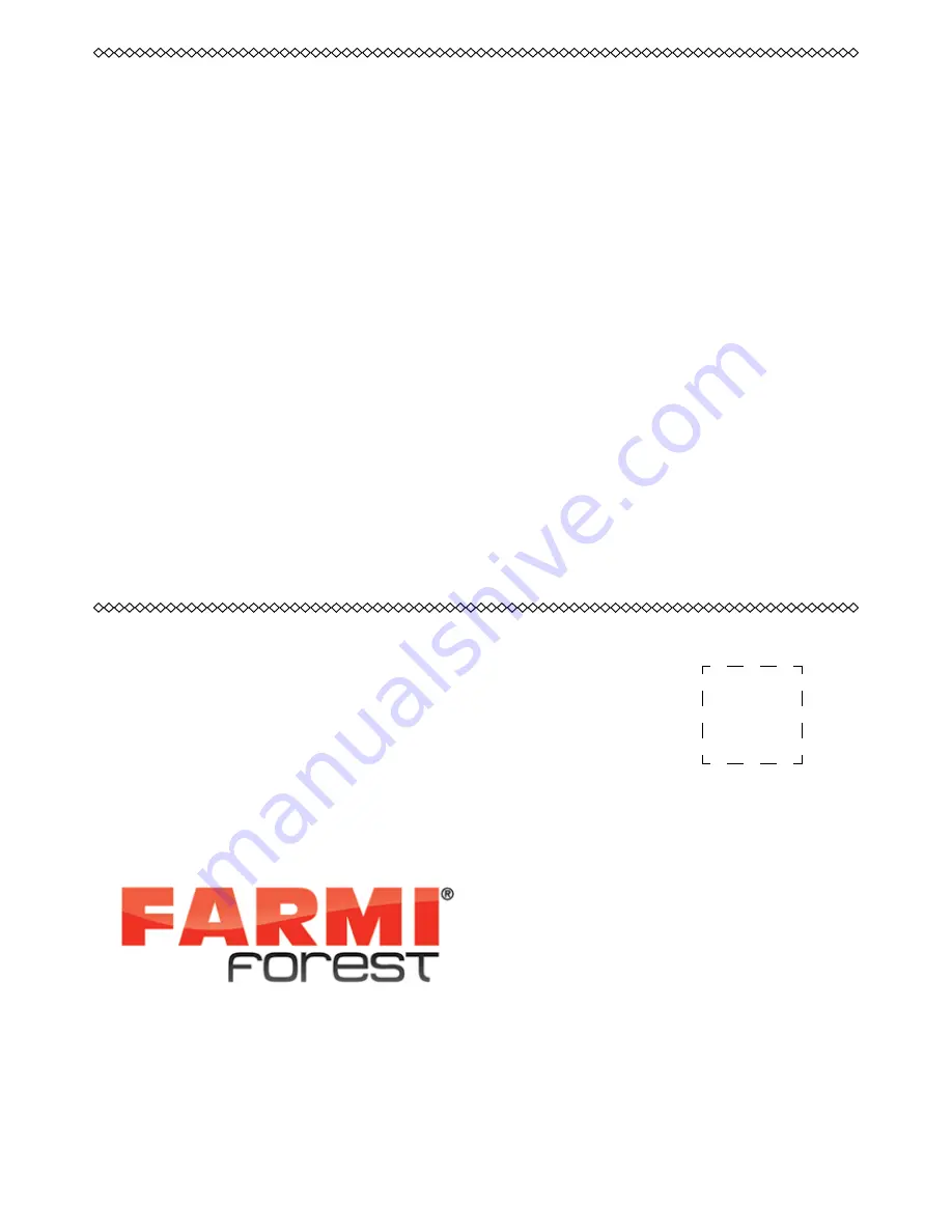 Farmi Forest Corporation 100 Operation, Maintenance And Spare Parts Manual Download Page 29