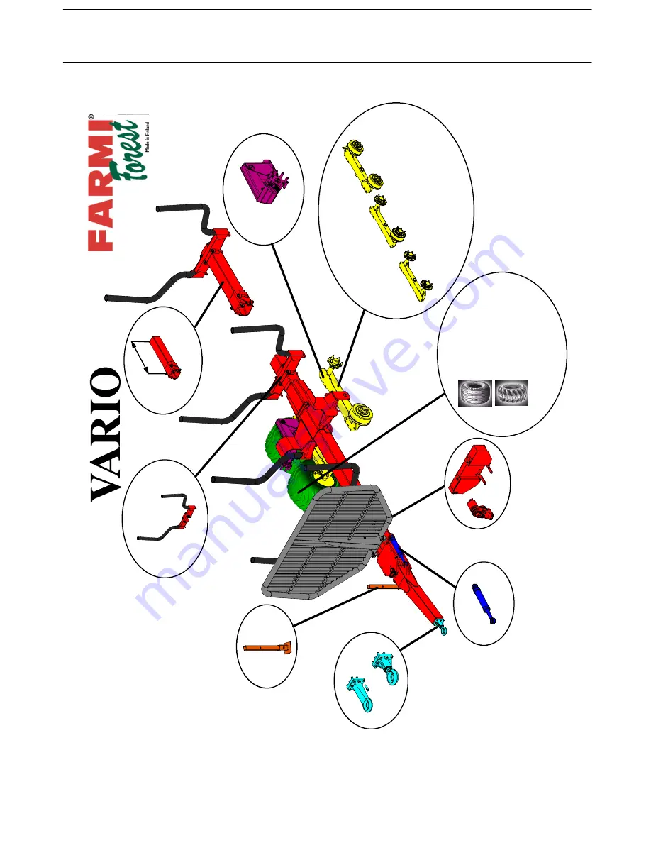 Farmi Forest Corporation VARIO 101 Operating, Maintenance And Spare Parts Manual Download Page 21