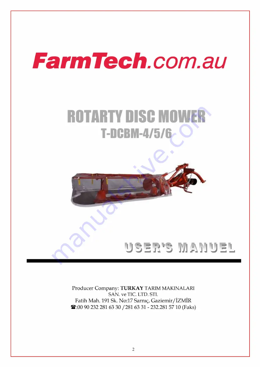 FARMTECH T-DCBM-4 Скачать руководство пользователя страница 1